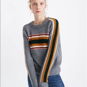 Madewell Striped Heath Pullover Sweater xxs